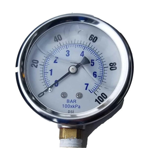 Pressure Meter 100 psi ( Side Mount )